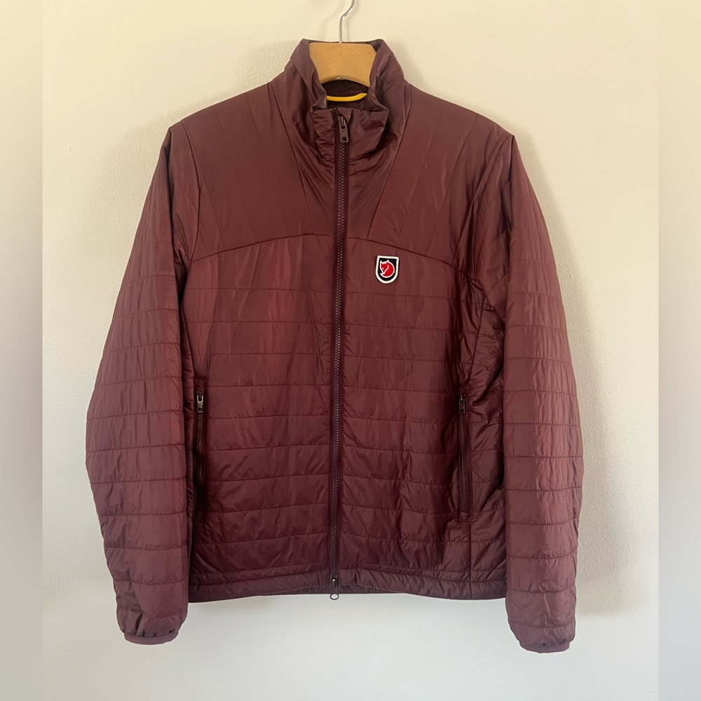 Fjallraven Expedition Series X-Latt Maroon Quilted Lightweight Packable Jacket
